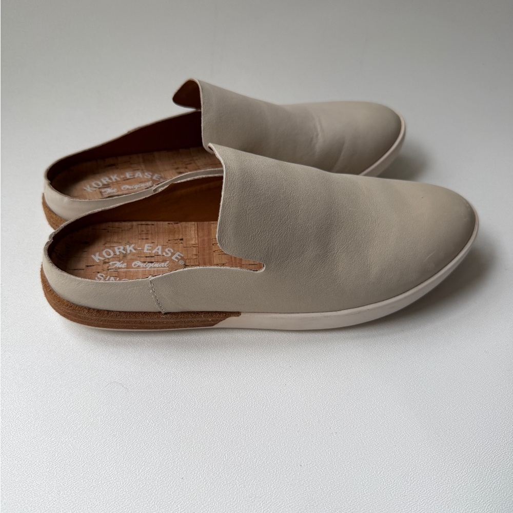 Kork Ease Phoebe Mules Slip-On Loafers Size 6M Cream - Picture 3 of 7